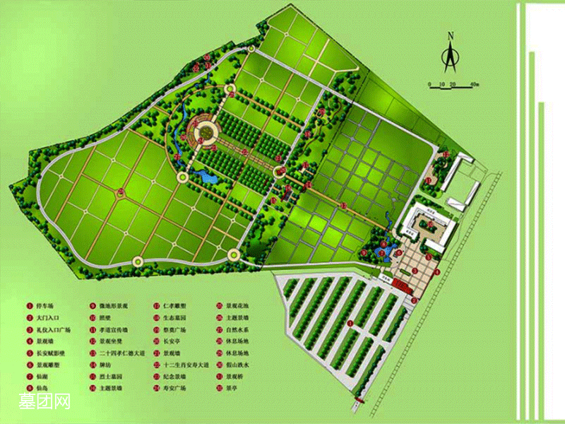 长安园公墓-规划图